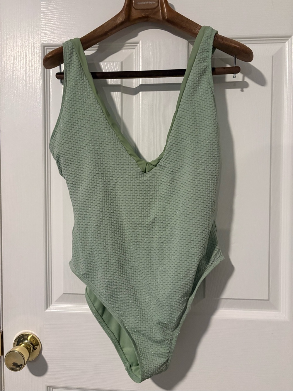 Sanctuary Mint Green Textured One-Piece Swimsuit